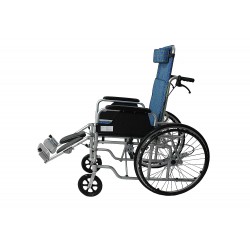Reclining wheelchair with instant mobility carter