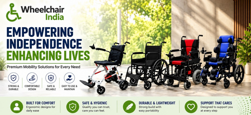 Premium Wheelchair Powder Coated Mag Wheel With Safety Belt