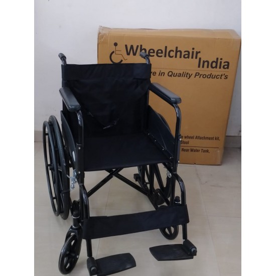 Premium Wheelchair Powder Coated Mag Wheel With Safety Belt