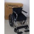 Premium Wheel Chair Chrome Polished Black With Safety Belt