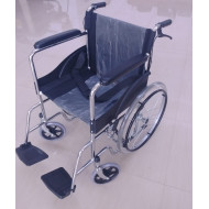 Basic Premium Wheel Chair Chrome Polished-Black Basic Premium Wheel Chair Chrome Polished-Black