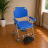 Aluminium Shower Commode Chair Lightweight Foldable 