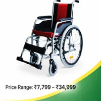 Wheelchair India-Aluminium Wheelchair,Lightweight Foldable Chair