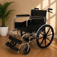 Deluxe Wheelchair with PU Mag Wheels Deluxe Wheelchair with PU Mag Wheels