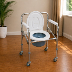 Folding Height Adjustable Commode Chair 696 Folding Height Adjustable Commode Chair 696