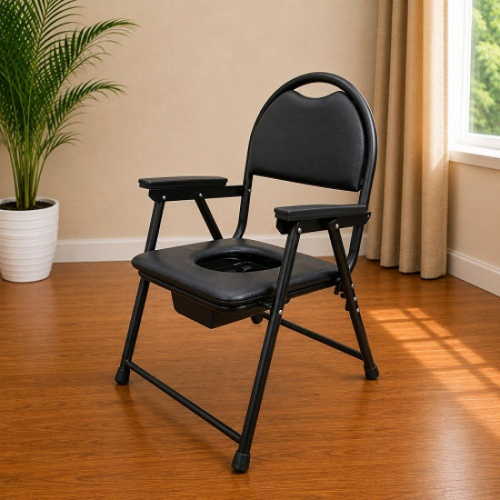 Heavy Duty Bariatric Folding Bedside Commode Chair