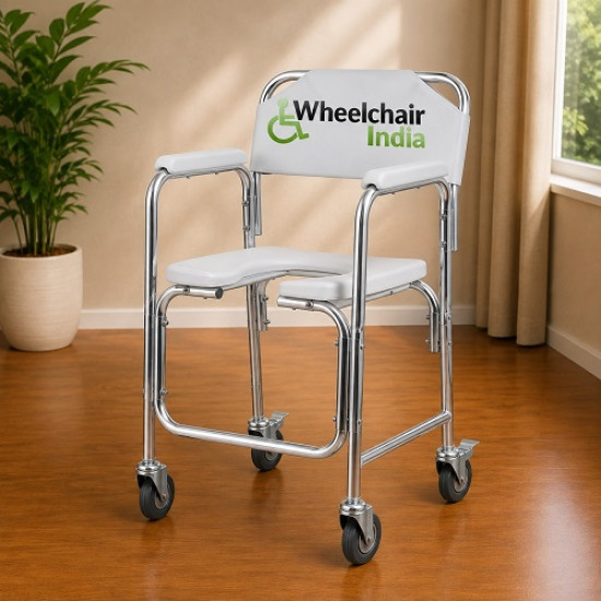 Karma Rainbow 10 Aluminium Commode Chair with Wheels