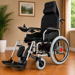 Reclining Power Wheelchair with Elevating Footrests