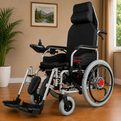 Reclining Power Wheelchair with Elevating Footrests