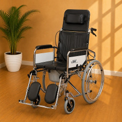Reclining Wheelchair with Commode (U Cut seat) Reclining Wheelchair with Commode (U Cut seat)