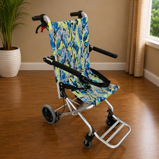 Ultra Lightweight Folding Transit Wheelchair with Carry Bag