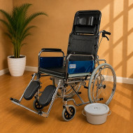 Vissco Rodeo Ext Reclining Wheelchair with Commode