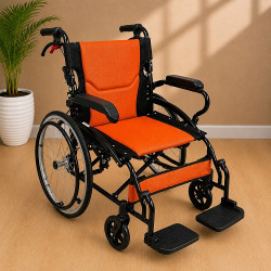 Aluminium Wheelchair with Flip-up Armrest & Footrest
