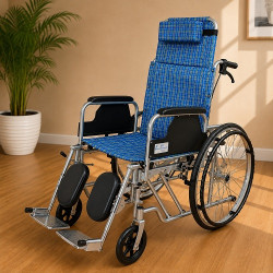 Reclining wheelchair with instant mobility carter