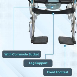 Entros Light weight Wheelchair with Commode Seat Cushion 
