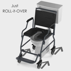 Frido 2000 Commode Wheelchair Without  Top Seat Cushion