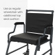 Frido 2000 Commode Wheelchair With Top Seat Cushion Frido 2000 Commode Wheelchair With Top Seat Cushion