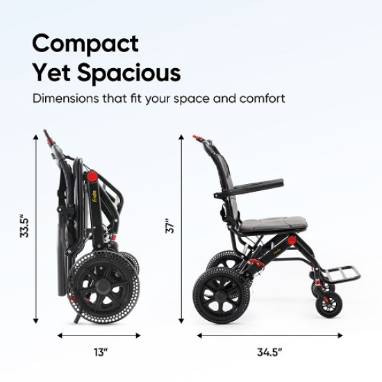 Frido Foldable Travel Plus Wheelchair Frido Foldable Travel Plus Wheelchair