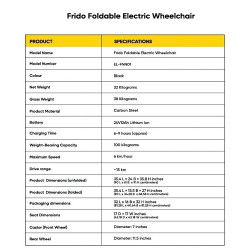 Frido Folding Electric Power Wheelchair Frido Folding Electric Power Wheelchair