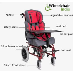 Specially designed Pediatric Wheelchair with Safety Seat & Dining Table Specially designed Pediatric Wheelchair with Safety Seat & Dining Table
