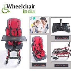 Specially designed Pediatric Wheelchair with Safety Seat & Dining Table Specially designed Pediatric Wheelchair with Safety Seat & Dining Table