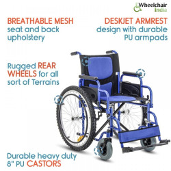 Heavy Duty Deluxe Wheelchair Heavy Duty Deluxe Wheelchair