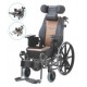 Cerebral Palsy Reclining Wheelchair with Comfortable Seat