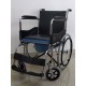 Commode Wheelchair Seat Lift with Attendant Brakes