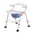 Deluxe Commode Shower Chair with Armrest
