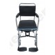 Foldable Frame Shower Commode Chair