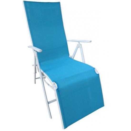 Folding Reclining Chair Leg Frame Blue