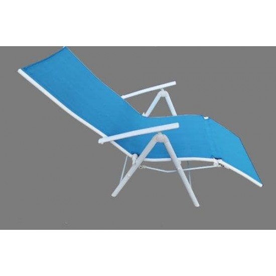 Folding Reclining Chair Leg Frame Blue