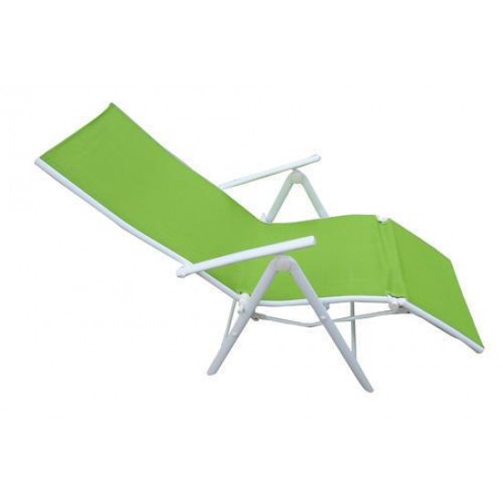 Folding Reclining Chair Leg Frame Green