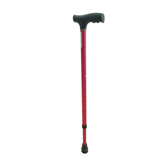Height Adjustable Walking Stick Red Height Adjustable Walking Stick Red