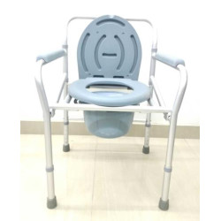 Lightweight Aluminium Folding Height Adjustable Commode Stool Lightweight Aluminium Folding Height Adjustable Commode Stool