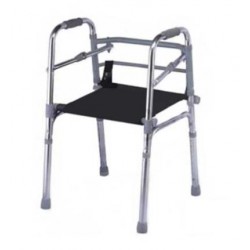 Lightweight Foldable Height Adjustable Walker With Seat
