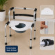 Multi Functional Foldable Walker Commode Shower Chair Multi Functional Foldable Walker Commode Shower Chair