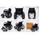 Premium Wheelchair Powder Coated Mag Wheel With Safety Belt