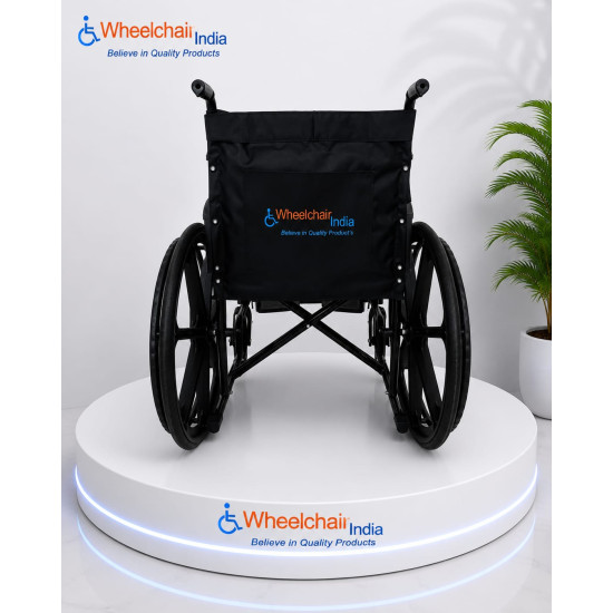 Premium Wheelchair Powder Coated Mag Wheel With Safety Belt