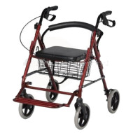 Premium Imported Folding Rollator Walker with Seat & Footrest Premium Imported Folding Rollator Walker with Seat & Footrest
