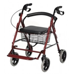 Premium Imported Folding Rollator Walker with Seat & Footrest