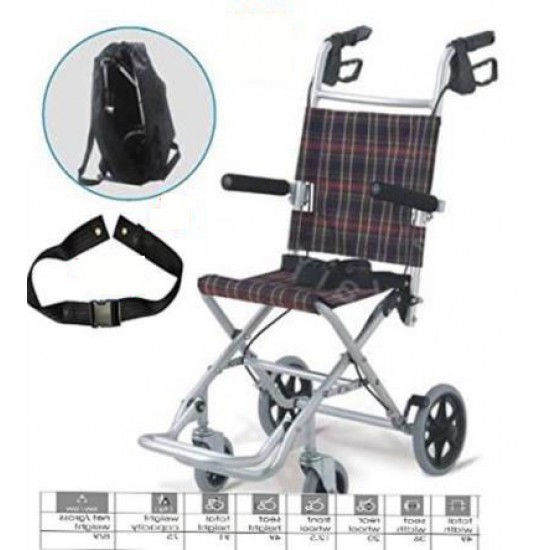 Ultra Lightweight Folding Transit Wheelchair