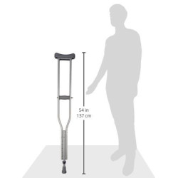 Vissco Astra Under Arm Crutches Aluminium - Medium (1 Pair) Vissco Astra Under Arm Crutches Aluminium - Medium (1 Pair)