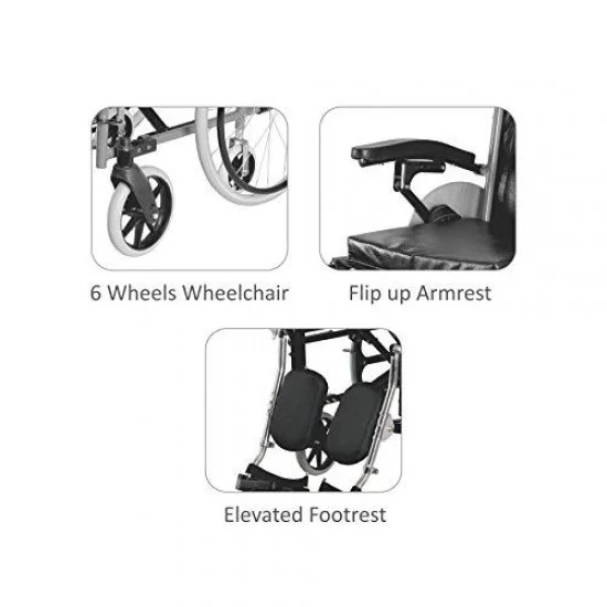 Buy Vissco Imperio Elevated Footrest Wheelchair Comfort Seat Elevated