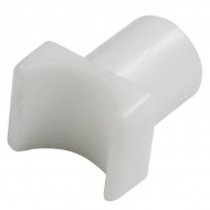 White Nylon Rail Glide for Fixed Arm WheelChair