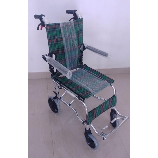 Transit Light Weight Aluminium Wheelchair with Carry Bag