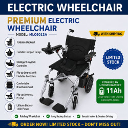 Premium ELECTRIC WHEELCHAIR WITH LITHIUM BATTERY