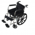 Folding Chrome Polished Wheelchair with Attendant Brakes