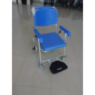 Aluminium Shower Commode Chair Lightweight Foldable 